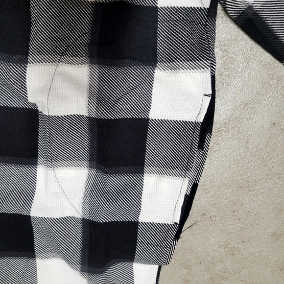 New! Women's Thermal Pajama Union Suit - Stars Above Black/White - Picture 6 of 10